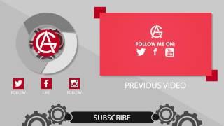 MECHANICAL GEAR OUTRO TEMPLATE AFTER EFFECT FREE #3