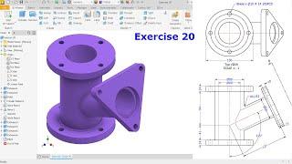 Autodesk Inventor 2023 Tutorial For Beginners Exercise 20