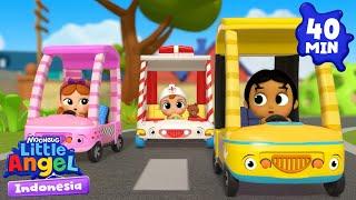 Bayi Lucu Menyetir Mobil Ambulans Super | Little Angel | Kartun Lagu Anak | Moonbug Kids Indonesia