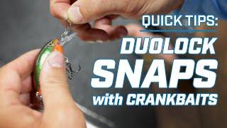 CRANKBAIT Fishing with DUOLOCK SNAPS - Quick Tip