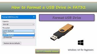 How to Format a USB Drive or External Hard Drive in FAT32 on Windows 10