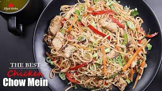 EASY Chicken Chow Mein Recipe | Chinese Chicken Chow Mein At Home | How To Make Chicken Chow Mein