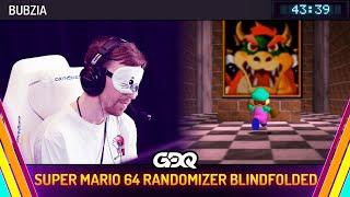 Super Mario 64 Randomizer Blindfolded by Bubzia in 43:39 - Summer Games Done Quick 2024