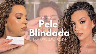 PELE BLINDADA com produtos acessíveis e ESFUMADO GLAM | AULA COMPLETA Natália alves