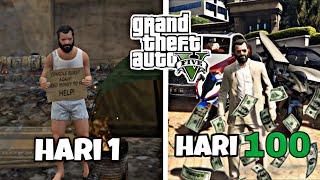 100 HARI DI GTA V | PERJUANGAN KERAS MICHAEL DARI MISKIN MENJADI KAYA RAYA