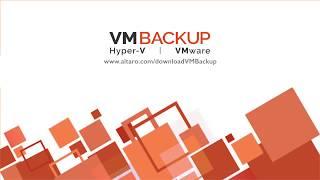 Altaro VM Backup v7 - Demo and introduction