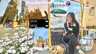 My PRODUCTIVE *realistic* week in my life @ ecu  Perth living alone  | (eng/ind)
