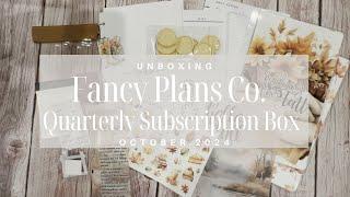 Unboxing Fancy Plans Co Quarterly Subscription Box | Fall 2024