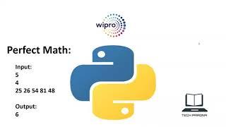 Wipro coding question "perfect math"