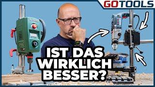 Bohrständer vs Tischbohrmaschine. Welche Legende schlägt sich besser? PDB40 oder BOSCH GSB 21-2 RCT?