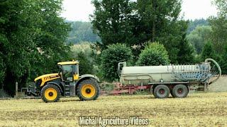 Digestate application 2024 | Aplikace digestátu |JCB Fastrac 8330 Icon & Bruns | 4K