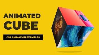 Animated Rotating Cube using HTML CSS | CSS Keyframes Animation