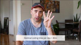 How many hours of coding per day?