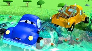 The Big Fish - Tom The Tow Truck in Car City | Cars 3 d cartoons for kids