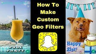 Snapchat: How to Create Custom Geo Filters!