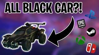 *UPDATED 2022* HOW TO GET A FULLY BLACK CAR IN ROCKET LEAGUE!