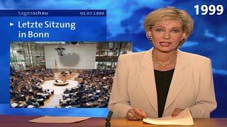 Letzte Bundestagssitzung in Bonn / Erste (offizielle) Bundestagssitzung in Berlin - Tagesschau 1999