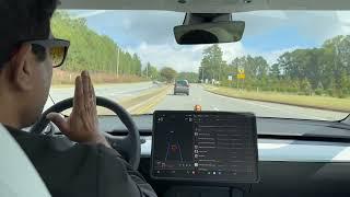 Tesla autopilot using gestures 