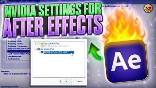 Best NVIDIA Control Panel SETTINGS For Adobe AFTER EFFECTS 2024