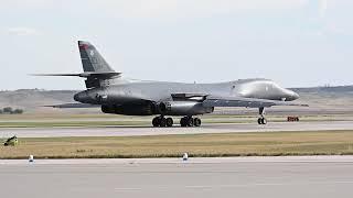 Launching a B-1B Lancer of the 28th Bomb Wing at Ellsworth AFB