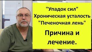 Упадок сил. Хроническая усталость. Печеночная лень. Причина и лечение.