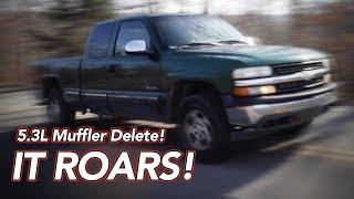 5.3L V8 Chevy Silverado Muffler Delete - SAVAGE SOUND!