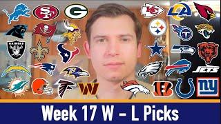 Fighting to Stay Alive | NFL Week 17 Win/Loss Picks