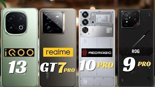 IQoo 13 vs Realme GT 7 Pro vs Redmagic 10 Pro vs Rog 9 Pro Full Comparison  | Gaming Phone's 