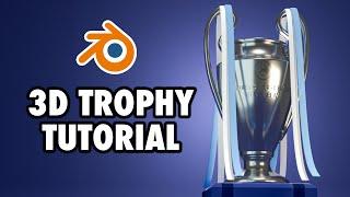 How to model a 3D Trophy in Blender  | Blender Animation Tutorial