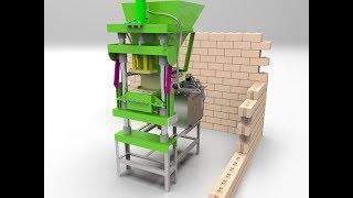 AUTOMATIC INTERLOCKING BRICKS MACHINE Part 1