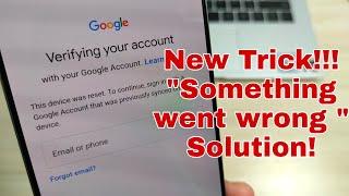 New Trick!!! "Something went wrong" Fix! Samsung A51 (SM-A515F), Remove Google Account, Bypass FRP.