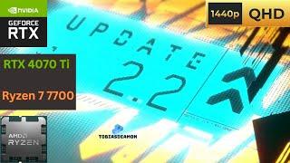 Cyberpunk 2077 Update 2.2 - RTX 4070Ti + R7 7700 - Phantom Liberty gameplay 1440p60