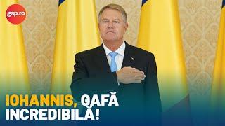 Gafă INCREDIBILĂ a președintelui Klaus Iohannis! A citit greșit de pe foaie și-a ieșit ceva rău