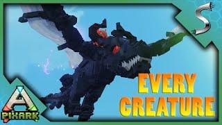 EVERY CREATURE IN PIXARK! GHOST DRAGON, TREX, GRYPHON, CYCLOPS, TREANT + MORE! - PixARK [Gameplay]