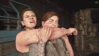 The Last of Us Part 2 - Abby + Ellie Mid game Boss Fight // Abby Shows Mercy