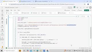 How to Convert Excel file sheets into CSV Files using Python Notebook in Microsoft Fabric in Telugu