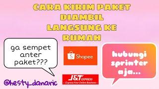 CARA KIRIM PAKET SHOPEE, DIJEMPUT KURIR J&T KE RUMAH || GRATIS DAN TANPA PRINT RESI