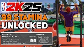 99 STAMINA OFFICIALY UNLOCKED in NBA 2K25