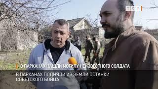 В Парканах нашли могилу неизвестного солдата