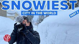 20 Feet of Snow | World's Snowiest City Part 2 | Aomori, Japan