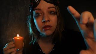 ASMR / Patching you up in a dystopian city (face touching, plucking, scalpmassage, etc)