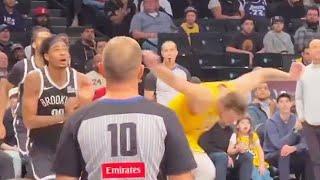 Luka Doncic Gets Shoved Aggressively & Referees Act Blind! Lakers vs Nets