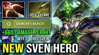 NEW SVEN HERO 665 Damage Per Hit 35% Insane AOE Cleave Maximum Right Click Underlord Dota 2