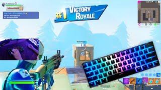 [1 HOUR] SatisfyingFortnite Keyboard ASMR Tilted Zone Wars & Solo Squads Gameplay