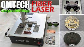 OMTECH Compact 60W MOPA Fiber Laser - ENGRAVING EVERYTHING EASILY!