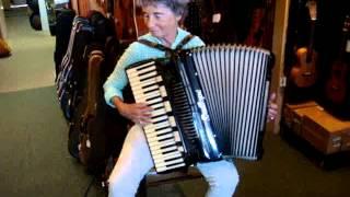 Arleen Watkins Demonstrates a Dallape Accordion