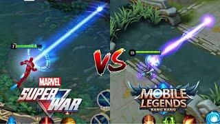 MOBILE LEGENDS VS MARVEL SUPER WAR • SKILL COMPARISON