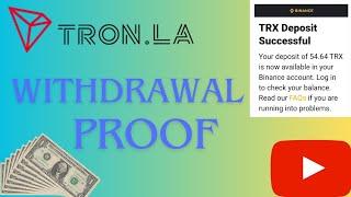 Withdrawal Proof of Tron La / TRX Investment Website 2023 | Make Money Online in Myanmar