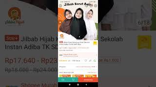 Rekomendasi Jilbab Hijab Kerudung Anak Sekolah Instan Adiba TK SD SMP SMA