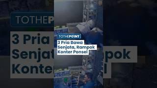 Perampokan Konter Ponsel di Aceh Tamiang, 3 Pria Bersenjata Api Terekam CCTV, Penjaga Digetok Pistol